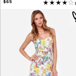 Secret Garden strapless maxi dress